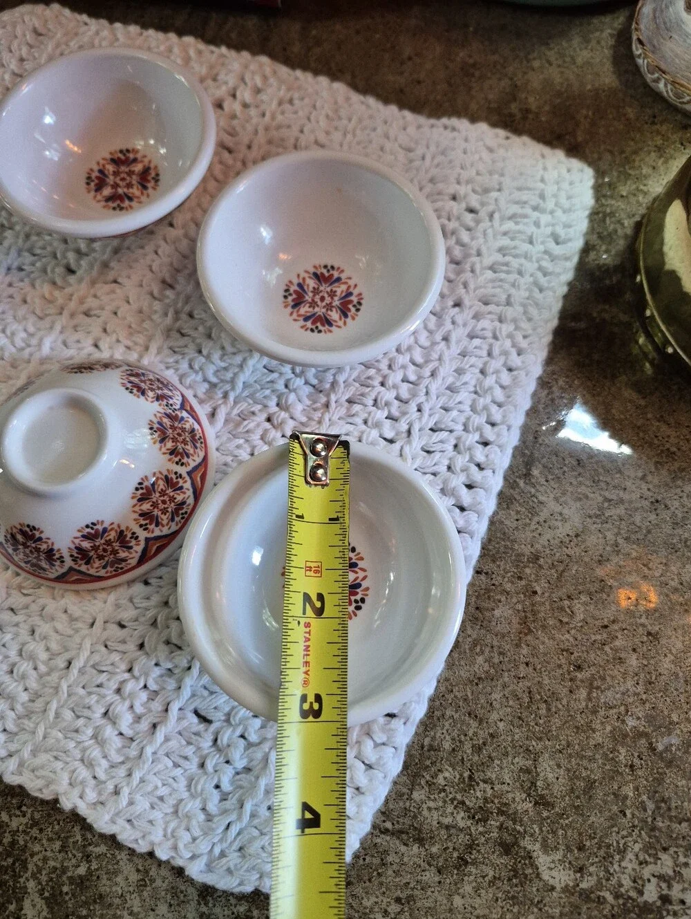 🌿5/$25 4pc. Melamine Mandala Pinch & Dip Mini Bowls Set 3
